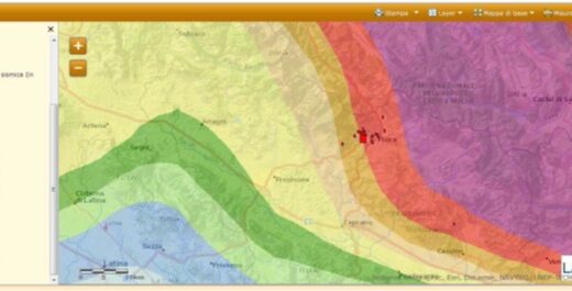 Mappa pericolosità sismica
