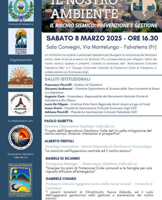 7° Convegno sull’Ambiente a Falvaterra (Fr)