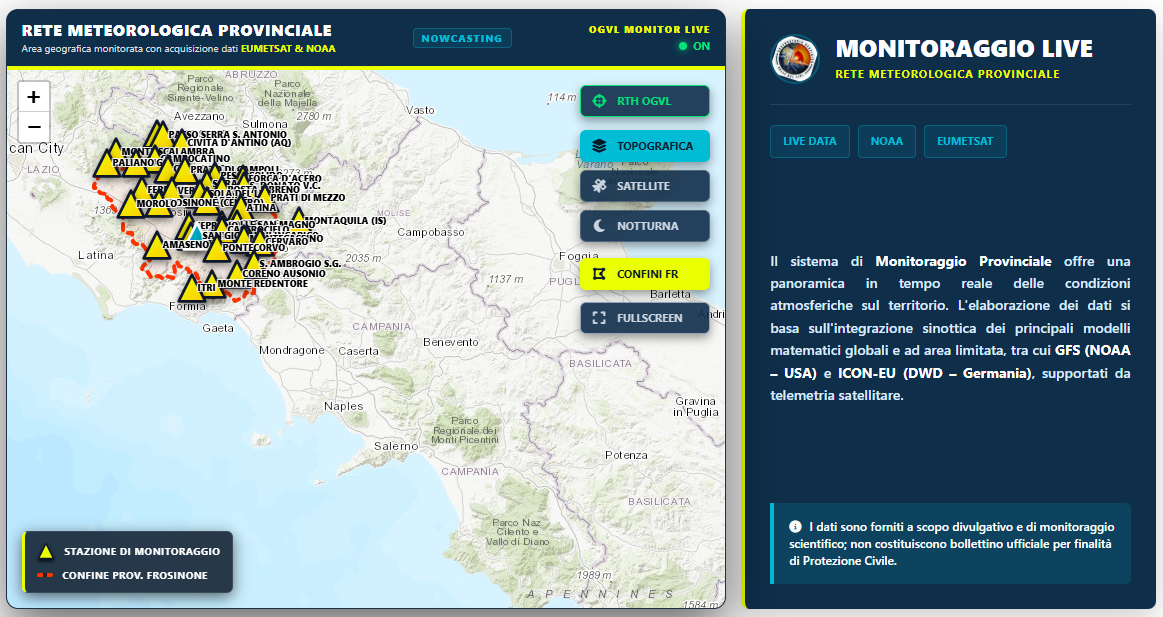 Il Meteo in Diretta a Portata di Click: Scopri il Servizio Live dell’Osservatorio Geofisico Valle del Liri
